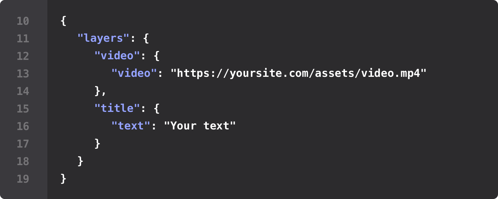 Placid REST API Json example